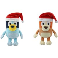 Bluey- Christmas-Themed Plush Toy - Small or Medium, Blue or Orange - Multiple Pack Options | Wowcher