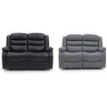 Malaga 2-Seater Recliner Sofa - Black or Grey | Wowcher