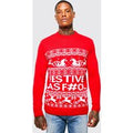 Jersey Navideño Con Eslogan Festive, Rojo