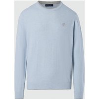 North Sails - Maglione girocollo con logo ricamatoNorth SailsIce melangeM