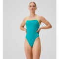 Maillot de bain Femme Club Training Tri Back uni vert/jaune
