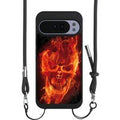 Google Pixel 10 Pro XL Handy NIVOpure black Handyhülle Hülle NIVOpure Case Schwarz Skull Totenkopf Fire
