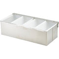 GenWare 4 Part Stainless Steel Condiment Holder