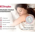 Dimplex Single Washable Heated Underblanket
