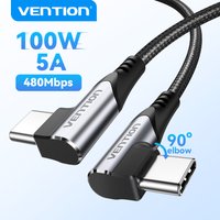 Vention 100W Cable USB C to Type C Cable PD QC4.0 Fast Charge Cord Wire USB-C Data for iphone 17 16 15 Xiaomi 10 Pro Samsung S24