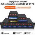 BYXGD Telecom Grade 4/8/12/24 Port Fiber Optic Terminal Box SC/LC/ST/FC Empty & Fully Configured Rack Mount Fiber Patch Panel