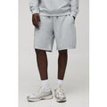 Pantalón Corto Básico Oversize De Largo Medio, Gris