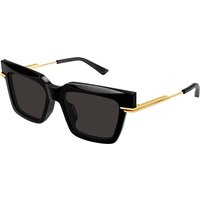 Bottega Veneta Femme Bottega Veneta BV1242S 001 Lunettes de soleil Acétate Noir Gris Papillon