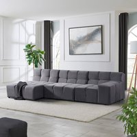 Home Deluxe Sofá modular ORLENA - antracita 306 x 148 cm