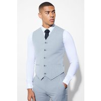 Gilet Skinny Fit, Grigio