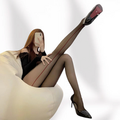 Red Shrimp Thread Black Stockings Vertical Stockings Female Sexy Black Stockings Seductive Ultra-thin Pantyhose Mesh Stockings