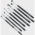 Peaches & Cream 8 Piece Eye Makeup Brush Set Black