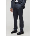 Slim Fit Satin Trouser, Gris