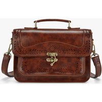 Women's Perforated Messenger Bag