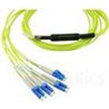 Kompatibles Alcatel-Nokia 3HE13897AA-7.5 BlueOptics LWL Breakout Patchkabel, MPO/APC, 4xDuplex LC/UPC, 7.5 Meter, Singlemode E9/125µm, G.657.A1, Markenfaser, 3.0mm LSZH gelb, 8 Kerne und MPO Stecker ohne Pins, inkl. Messprotokoll (3HE13897AA-7.5-BO)