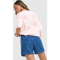 adidas Originals T-shirt boyfriend Floral Stitch - Rose, Rose