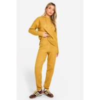 Chándal De Punto Suave Y Punto Fino, Amarillo