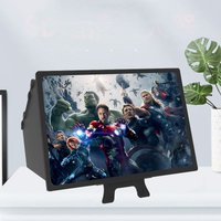 KLW F13 12 Inch Foldable 3D HD Screen Smartphone Amplifier Phone Holder for Enhanced Viewing Experience