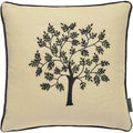 William Morris Seaweed Woodland Tree Cushion Black