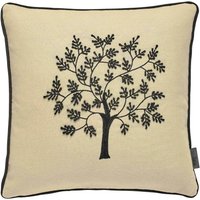 William Morris Seaweed Woodland Tree Cushion Black