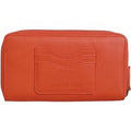 Weird Fish Handbury Faux Leather Purse Orange Size ONE