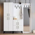 Bergen Wooden Hallway Furniture with Mirror in White