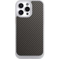 Apple iPhone 16 Pro Max Handy NIVOcore frozen Hülle Handyhülle NIVOcore Schutzhülle Frozen Carbon Metallic Look Muster