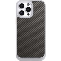 Apple iPhone 16 Pro Max Handy NIVOcore frozen Hülle Handyhülle NIVOcore Schutzhülle Frozen Carbon Metallic Look Muster