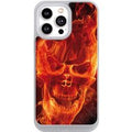 Apple iPhone 14 Pro Max Handy NIVOpure frozen Handyhülle Hülle NIVOpure Case Frozen Skull Totenkopf Fire