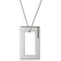 3.4g Polished & Brushed Sterling Silver Necklace
