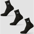 Skarpetki do kostki z kolekcji Running MP (3 pary) – czarne - UK 12-14