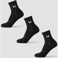 Skarpetki do kostki z kolekcji Running MP (3 pary) – czarne - UK 12-14
