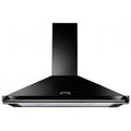 Rangemaster 63050 90cm CLASSIC Cooker Hood in Black with Chrome Rail