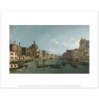 Canaletto Venice: The Grand Canal with S. Simeone Piccolo Mini Print