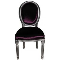 Casa Padrino Barock Esszimmer Stuhl Lila - Designer Stuhl - Luxus QualitÃ¤t GH