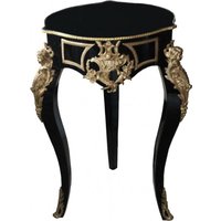 Casa Padrino Barock Beistelltisch Schwarz/Gold - Antik Stil - Konsolen Tisch Barock MÃ¶bel