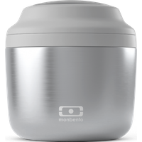 Die isotherm lunchbox - monbento MB Element metallic Silver