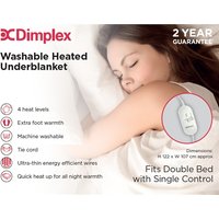 Dimplex Double Washable Heated Underblanket