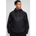 Regular Fit Lightweight Quilted Hooded Jacket, Negro