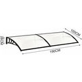 Black Outdoor Curved Shielded Rain Shelter