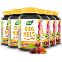 Kids Multi Gummies I Multivitamin für Kinder ab 4 Jahren I 14 Nährstoffe I Orangen-, Trauben-, Kirsch-Geschmack I 60 Stk