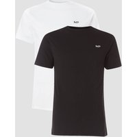 T-shirt MP da uomo (confezione da 2) - Nero/Bianco - XXS