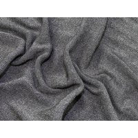Lurex Rib Stretch Knit Fabric Silver