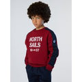 North Sails - Felpa con stampa flockNorth SailsRed dahlia4