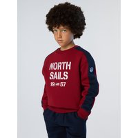 North Sails - Felpa con stampa flockNorth SailsRed dahlia4