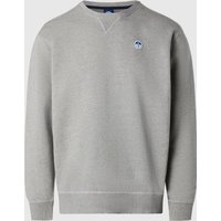 North Sails - Felpa con patch North SailsNorth SailsMedium grey melangeL