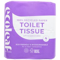 Ecoleaf Recycled Paper Toilet Tissue - Pack of 4