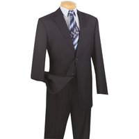 Vinci Men's Wool Feel Executive Suit - Solid Color 2 Piece