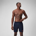 Short de bain Hommes à empiècement XPRESS LITE 40 cm pour Hommes Bleu Marine/Bleu