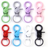 5Pcs/Lot Colorful Swivel Lobster Clasp Hooks Keychain Split Key Ring Connector for Bag Key Chain DIY Jewelry Making Supplies